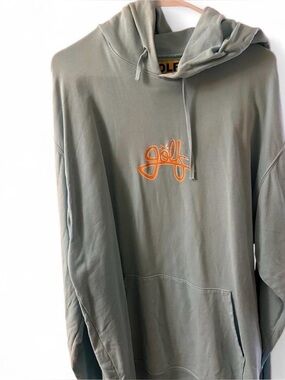 Golf Wang Light Blue Crewneck Hoodie with Orange Logo